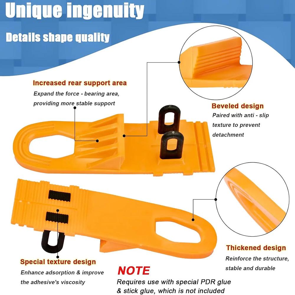 Paintless Manual Expander Orange Color Bodywork Repair Kit With 2 Pcs Glue Pulling Tabs for Cars Sheet Metal Repair Tool