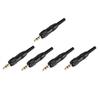 5Pcs 35mm Plug Stereo Screw Locking Audio Lock Connector for for Nady