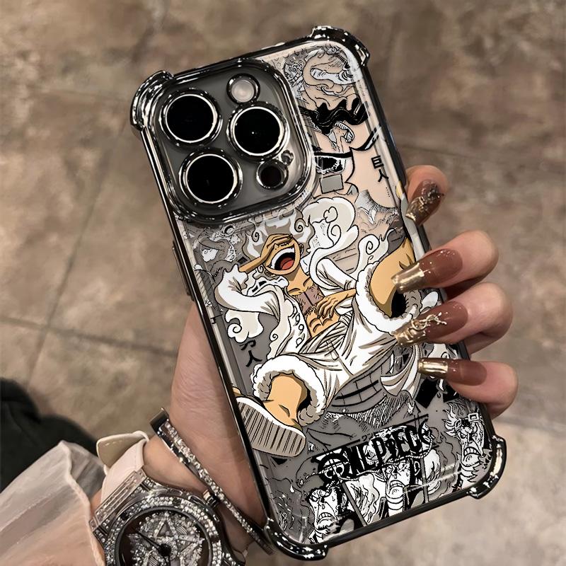 

Ones Pieces Anime new Plating Phone Case For Google Pixel 10a 10 9 8 7 9a 8a 7a Pro XL 5G Anti Fall Airbag Pixel 7 Pro