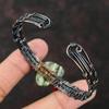 Green Swiss Opal Cuff Bracelet Red Coral Beads Cuff Copper Wire Wrapped Stone Jewelry Adjustable Cuff Handmade Bangle Wire Wrapped Bracelet