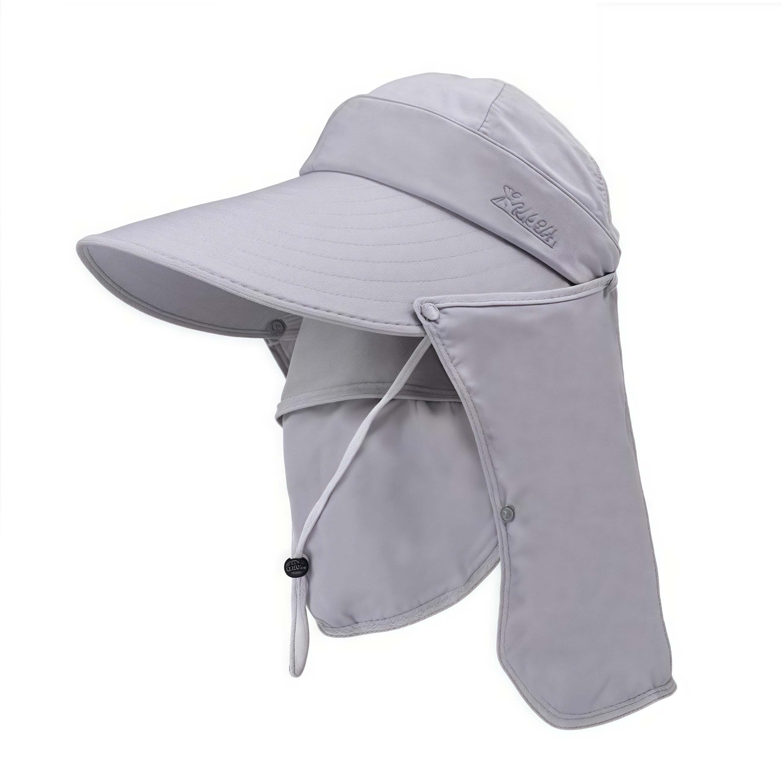 

Hat for UV Gardening Detachable Sun Protective with Chin Strap Free [YAYUPLUS] Wide-brimmed Women, Protection, Foldable, Dustproof, Hat, Brim, сірий колір