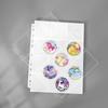 Anime Merchandise: IMAX Button Badges, Puzzle & Card Album, A4 Inner Pages, 12-Pocket Organizer, Universal Holes