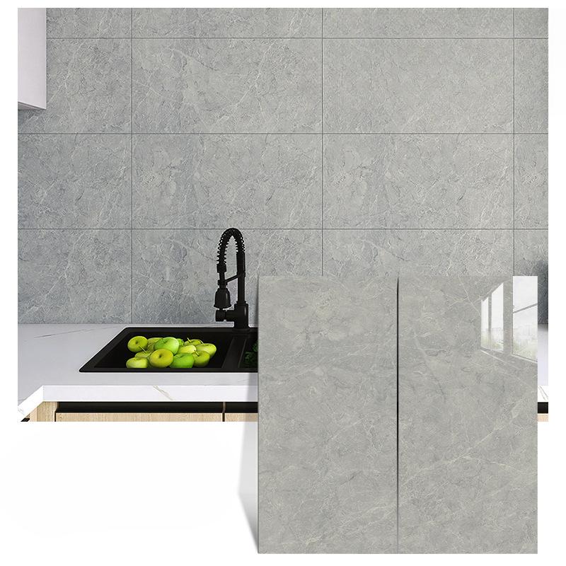 600mm×300mm Marmor Küchen Ölfest Folie Herd Wasserdicht Feuchtigkeitsbeständig Selbstklebende Tapete Arbeitsplatte Schrank Renovierung Fliesenaufkleber
