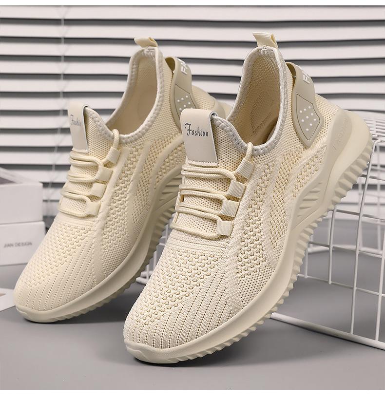 Shoes Women's casual shoes, women's shoes soft sole lightweight sports shoes mesh white shoes versatile outdoor single shoes