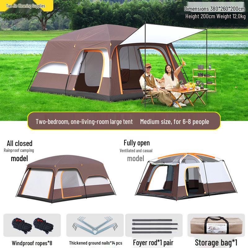 Breathable Waterproof Automatic Tent - Mosquito-Proof, Portable & Folding Outdoor Camping Shelter