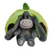 Breathing Donkey Plush Toy Wear Resist Sleep Companion Strawberry Donkey Breathing Stuffed Animal for Kids Birthday Gift