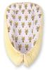 Baby Cocoon, Double-sided, Playpen, Swaddle, Premium BOBONO - Yellow Zebras