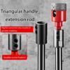 Multipurpose Drill Bit Extension Rod For Battery Drill Secure Triangular Connection Triangular Adapter Extension Rod