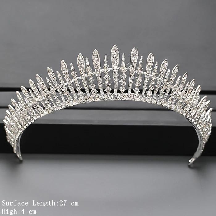 

Silver Color Crown and Tiara Hair Accessories For Women Wedding Accessories Crown For Bridal Crystal Rhinestone Tiara Diadema