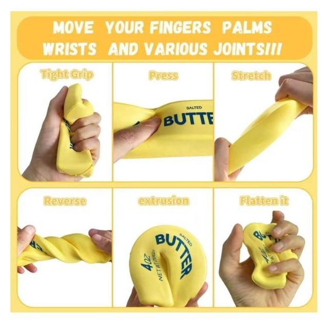 Butter Squishy Stress Toy, Shop Like a Pro, 13cm, Slow Rising Effect, Silicone 2PCS