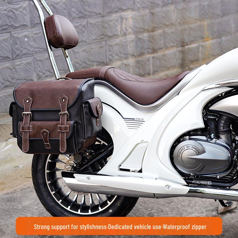 Stepless CU625/250 Retro Leather Waterproof Durable Large Capacity Quick Release Bag - Chinchilla