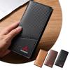 Leather Car Key Bag Auto Long Wallet with Multiple Card Slots for Mitsubishi Outlander Lancer 9 ASX L200 Pajero Montero Eclipse