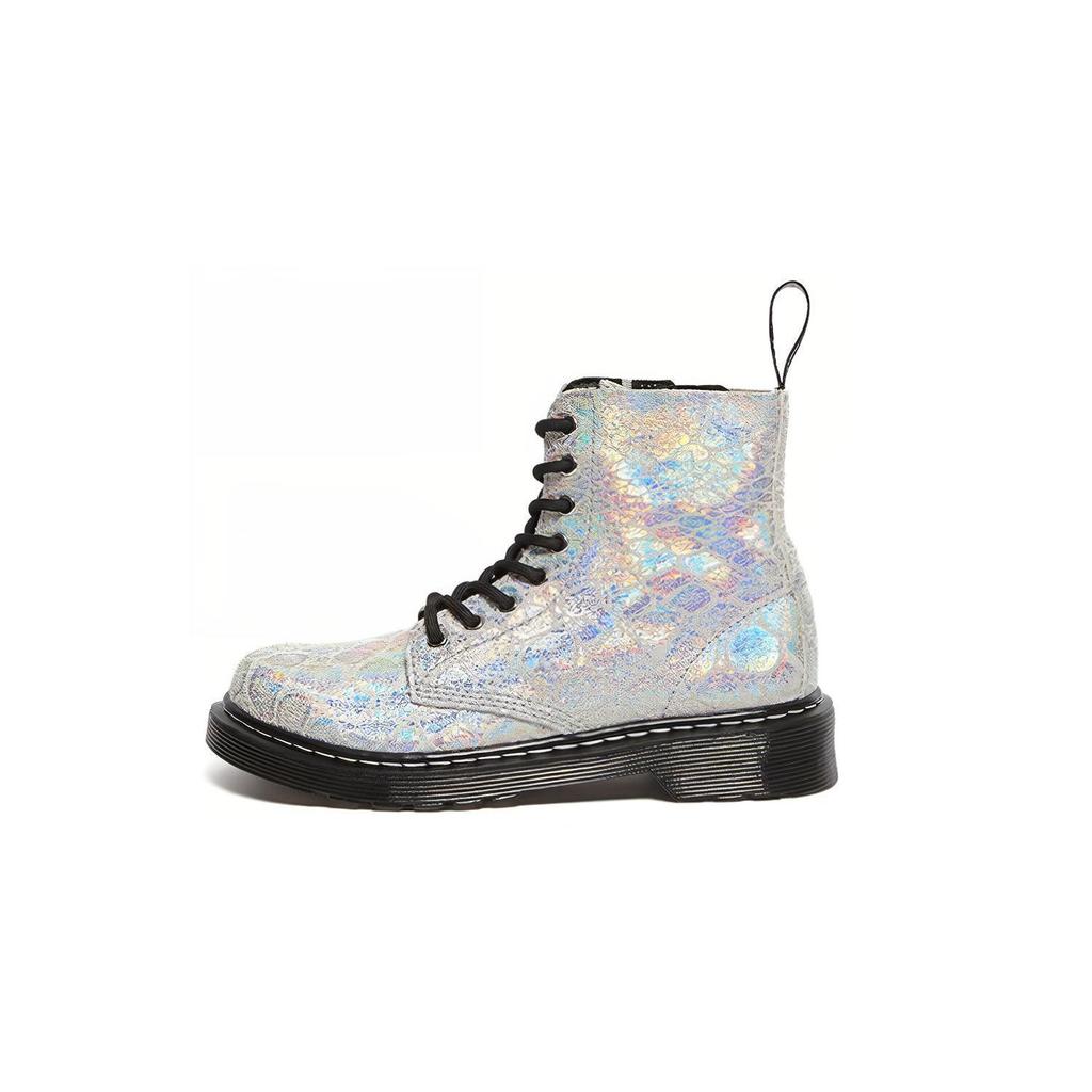 Dr. Martens Stivaletti Junior 1460 Pascal Zip Stivali Bambino Argento 26027045
