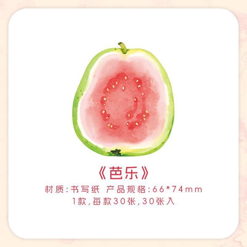 Fruit Basket Second Series Special Shaped Post Notes Cute Fruit Student Message N Times Memo Pad Writing Pads Sticky Note