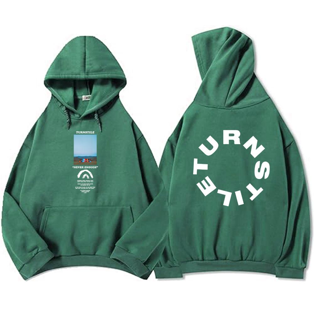 TORNACQUISTO MAI ABBASTANZA FELPA DA PALCO Hip Hop Unisex Streetwear Manica Lunga Pullover Casual con Cappuccio Stampa Grafica Merch Sudaderas