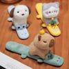 Capybara Slap Snap Wrap Wristband Bracelet Kawaii Animal Plushie Cute Dog Cat Plush Hand Ring Soft Toys Creative Funny Gift