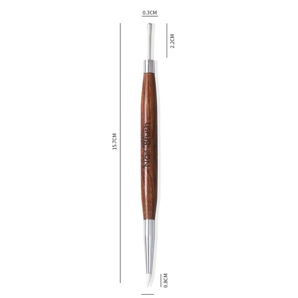 1/2/3Pcs Double-ended Nail Art Pen Carving/Painting Silicone Nail Art Brush Gel Polish Glue Adjusting Embossing