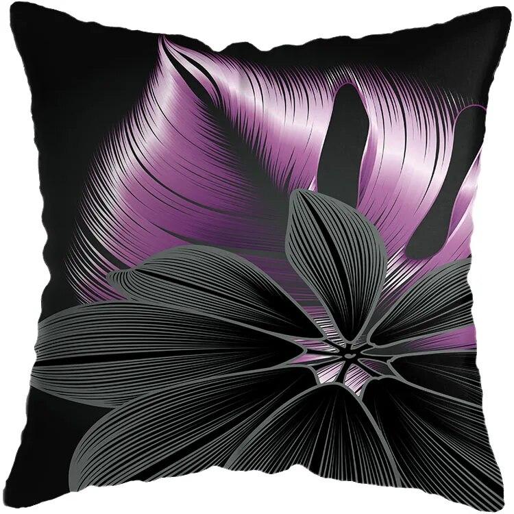 

Подушка для дивана, черная подушка, чехол для офисной подушки, домашний декор, подушка для спальни, наволочка 45x45cm