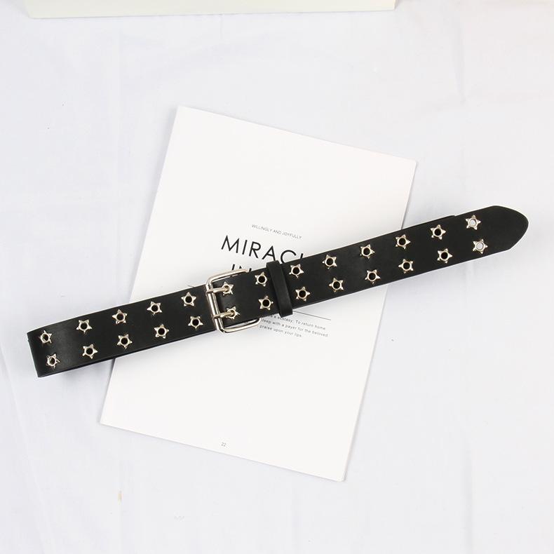 Punk Stars Double-Breasted Belt Jeans Decorative Belt Corn Belt