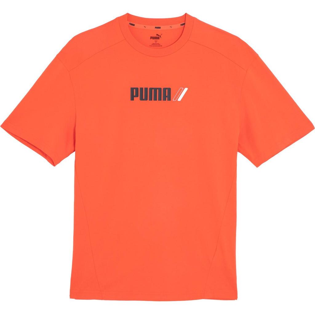 Puma Classics Rad/Cal Tee Loose Breathable Round Neck Pullover Letter Print Short Sleeve T-Shirt Men Tops Pomegranate-Red 846530-32