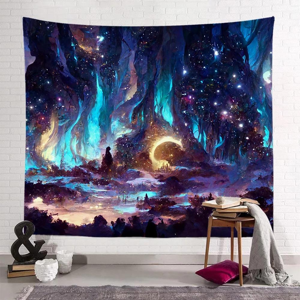 Magic Sky Creative Pattern Hanging Cloth Home Wall Decoration Tapestry Bedroom Living Room Tapestry