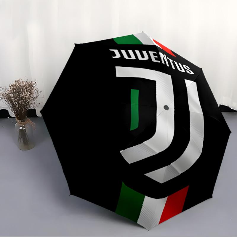 1pc Juventus Umbrella, Sun Protection, And UV Shielding. It Has Eight Sturdy Ribs for Outdoor Use And Perfect As a Holiday Gift