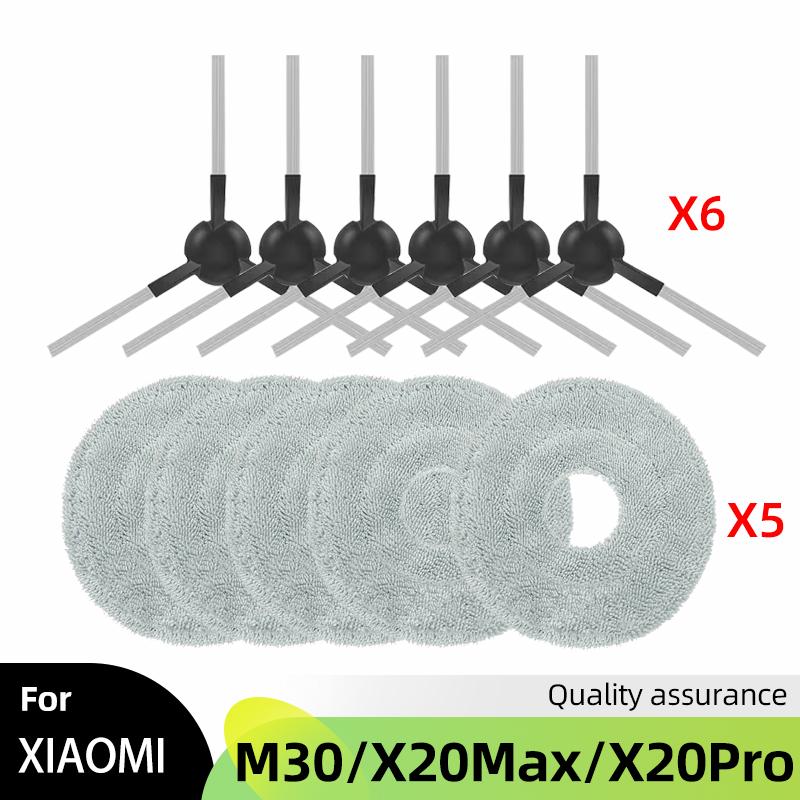 Fit For Xiaomi Mijia M30 D102 / Xiaomi X20 Max D109GL / Xiaomi X20 Pro D102GL Parts Main Side Brush Filter Mop Cloth Dust Bag
