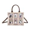 Vintage Heavy Industry Embroidered Tote Bag, New High End Tote Bag, Kelly Bag
