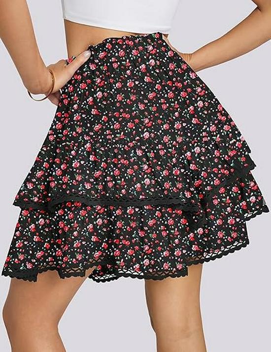 2025 Bohemian Pleated High Waist Women's Golf/Tennis Skirt