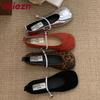 Fashion Fashion Rhinestones Women Mary Janes Flats Shoes Soft Female Square Toe Footwear Shallow Ladies Flats Lolita Shoes