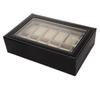 Ansimple Watch Storage Case/Box, Watch Collection Case/Accessory Storage, PU Material (Holds 12 Watches)