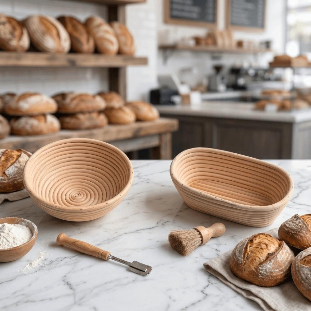 Round & Oval Bread Proofing Basket Decorative Sourdough Proofing Baske Professional Bakers