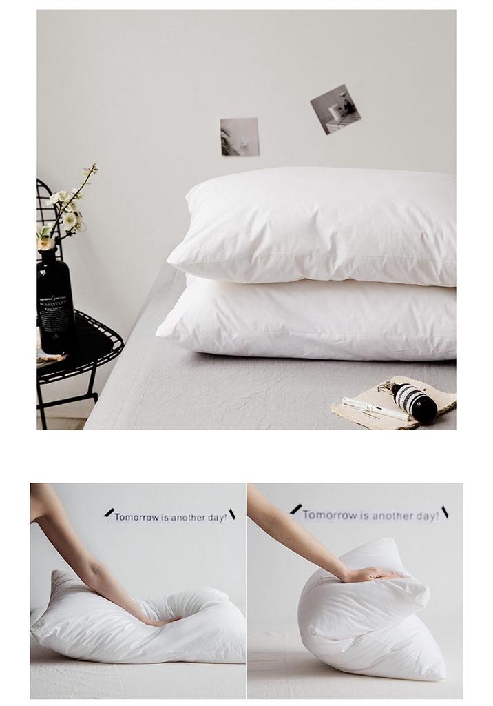 Luxury Hotel Soft Cotton Pillow Set - Neck Support (2 Pack)