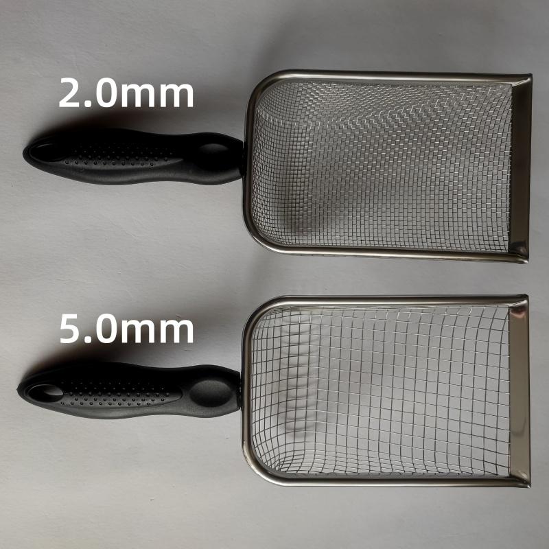 Cat Litter Shovel Stainless Steel Reptile Sand Substrate Shovel Clean Up Feces Fine Mesh Sifter For Bedding Cat Litter Scoop