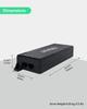LINOVISION Gigabit 90W Passive POE Single Port PoE PTZ POE Power Injector for VoIP Phone Injector, Injector, 10/100/1000Mbps Hi-POE Midspan, Camera,