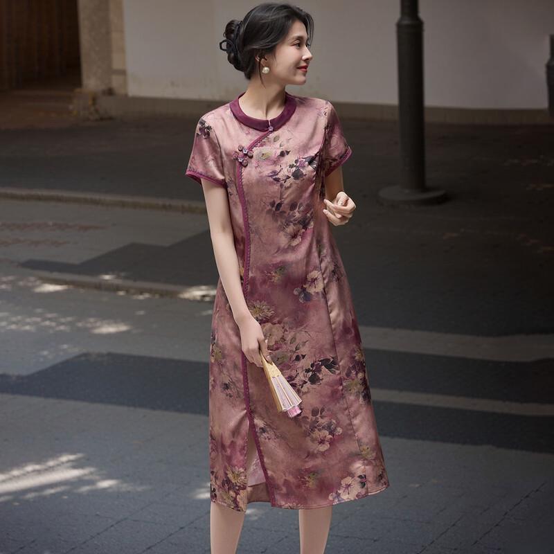 Sanpowa Women s Elegant Chinese Style Summer Dress L
