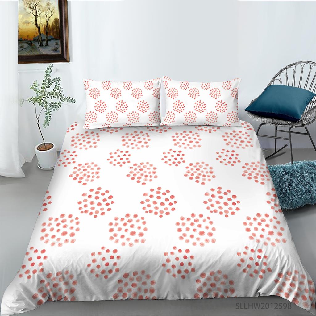 Literie graphique 3D motif coloré housse de couette et taie d'oreiller 2 ou 3 morceaux de tissu en microfibre avec fermeture éclair lavable super doux décoration de la maison