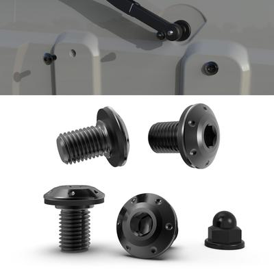 Alumania Backstyle Bolt Set for Jimny Sierra [BLACK] (for Vehicles Without Rear Spare Tire) Includes Rear Wiper Nut