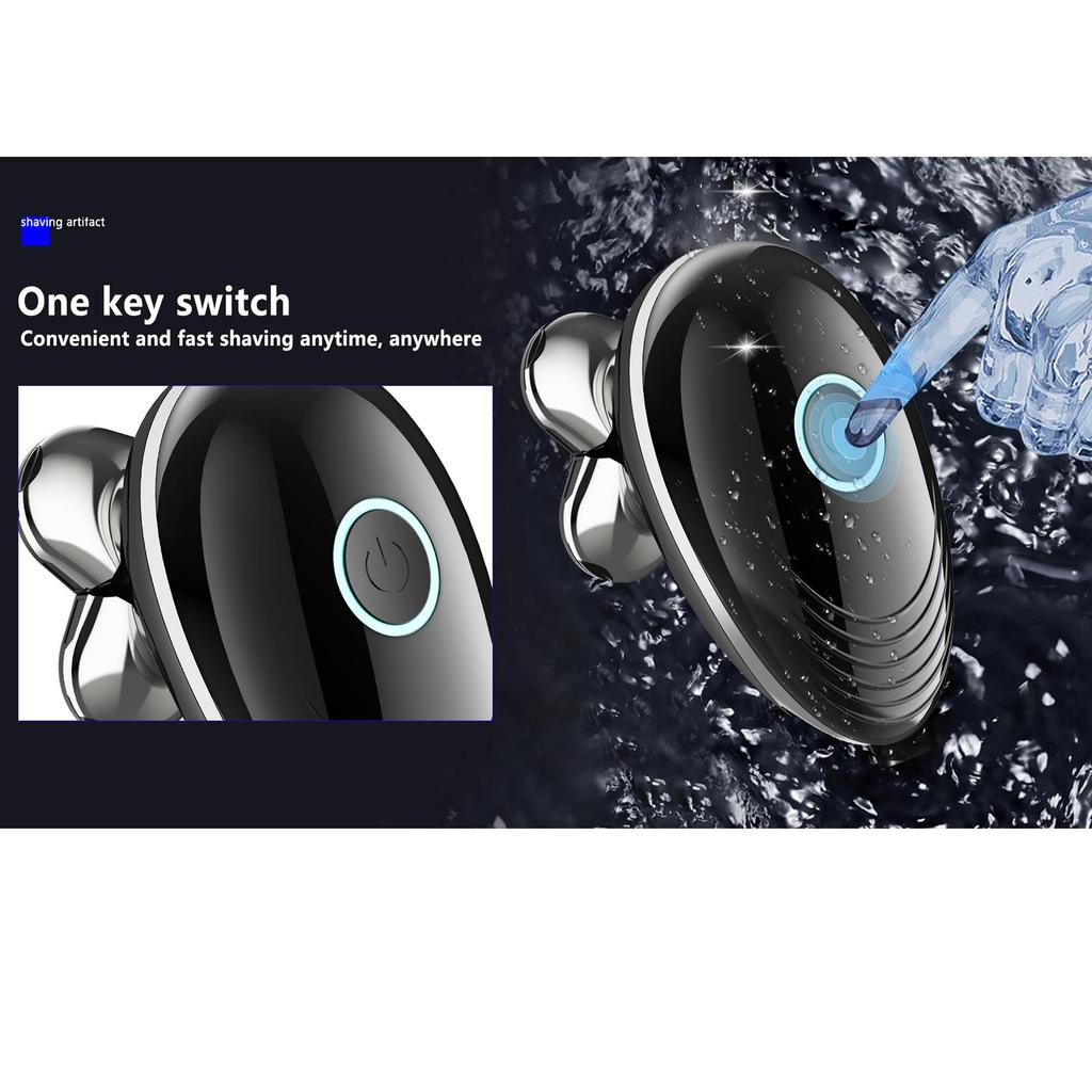 5-in-1 Waterproof Intelligent Razor 1PCS Men's Shaving Bald Head 7-Blade Electric Razor Multi-Functional Barber Set