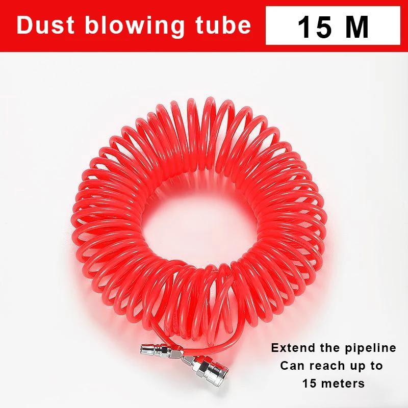 High Pressure PU Spiral Air Compressor Hose [3/6/9/12/15]m Flexible Pneumatic Tube OD [8]mm ID 5]mm with Quick Connectors