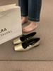 Fashion New casual flat shoes with square toe niche design spring simple versatile comfortable elegant women's single shoes