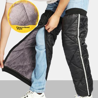 Winter Motorcycle Knee Pads, Electric Bike Bicycle Warm Cotton-Lined Leg Guards, Cold-Proof Cycling Protection for Men And Women, 70cm