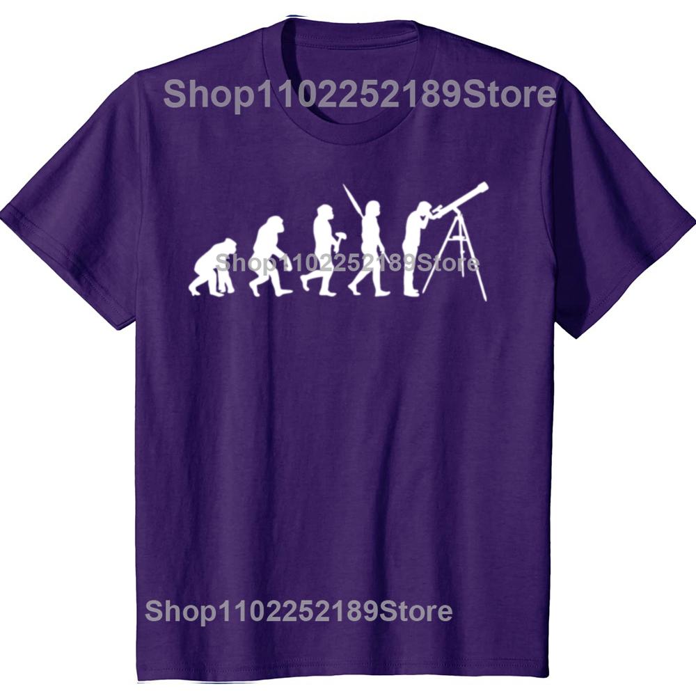 

Astronomy Evolution T-Shirt Funny Science Telescope Clothes Tops Men Clothing Vintage T Shirt Graphic T Shirts Camisetas 4XL