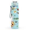 1PC Cookie Space Astronaut Art 750ml Color Plastic Sports Water Bottle Leakproof Flip Straw Lid Suitable for Sports Office Home Use