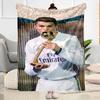 Cristiano Ronaldo Trophy Celebration Blanket Comfortable Great for Office Livingroom Bed Four Seasons Multipurpose Digital Print
