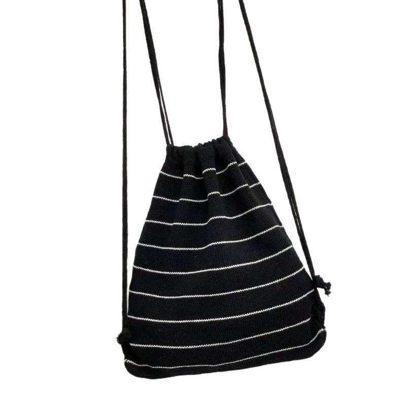 New Wind Travel Backpack Large Capacity Drawstring Bag Storage Small Cloth Bag Small Fresh Girl Backpack Women's Bag