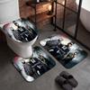 Warface (19)Flannel Toilet 3 Piece Set Soft Bathroom Rug Non-Slip Toilet Seat Cover Bathroom Home Decor