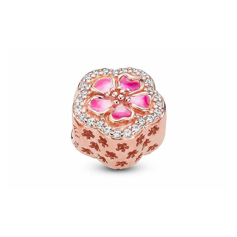 Pandora Manman Peach Blossom Series Blossoms Bracelet Women's Style ZT0275