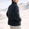 Anta Solid Color Zip Stand Collar Jacket Down Coat Men Outerwear Black 952347901-3