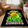 Zombie-Pflanzen Party-Thema Anti-Rutsch-Teppiche - Polyester Heimdekoration, Geeignet für Schlafzimmer, Wohnzimmer, Eingangsbereiche, Studios und Dekorationen